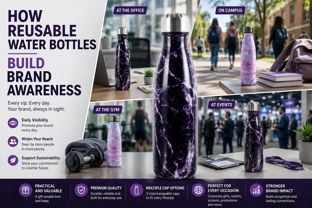 How Reusable Water Bottles Build Brand Awareness