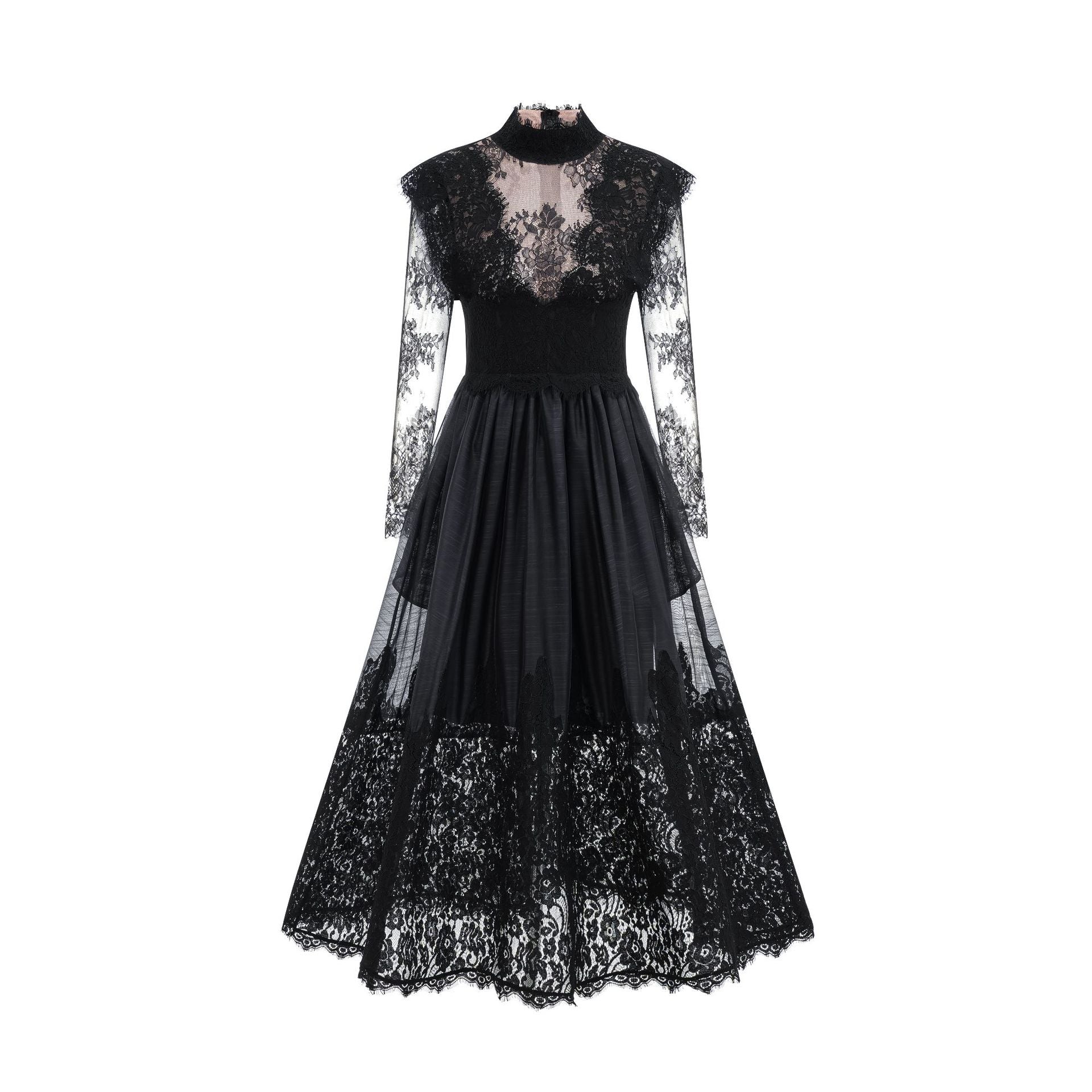 Noir Lace Blend Dress