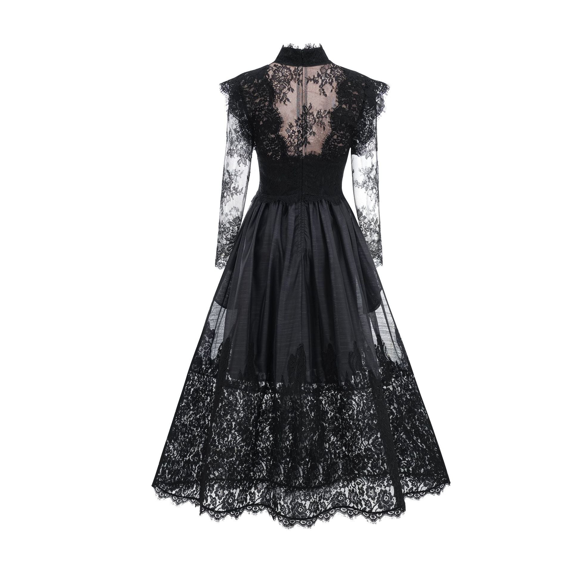 Noir Lace Blend Dress