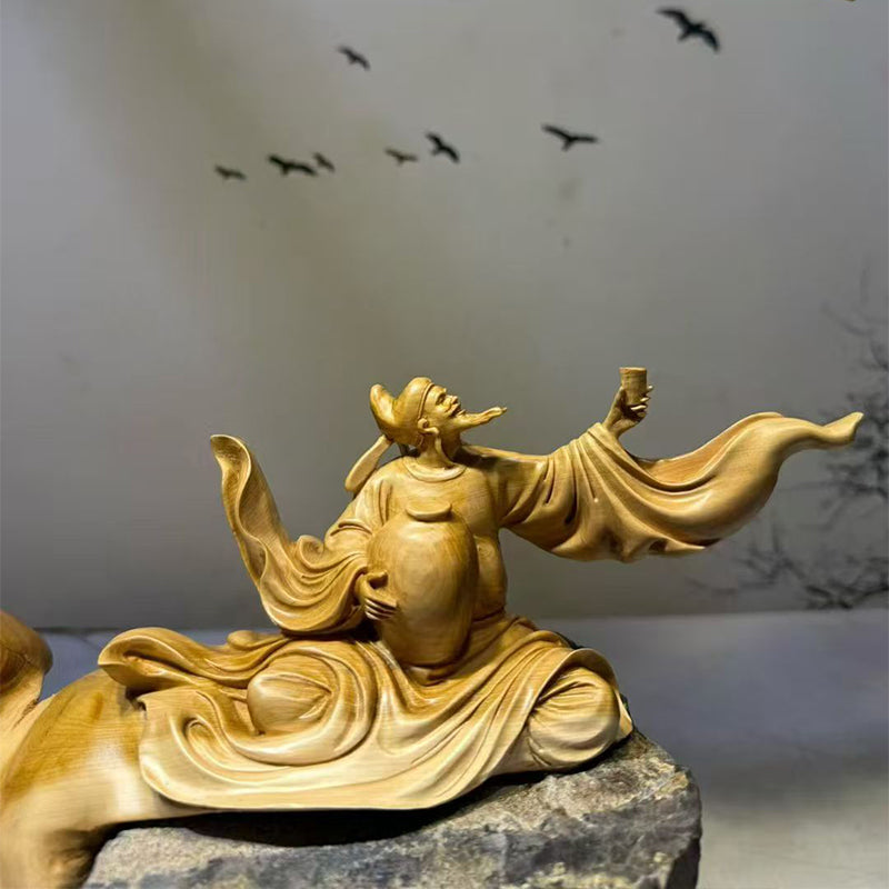 Joyful Life Wood Carving