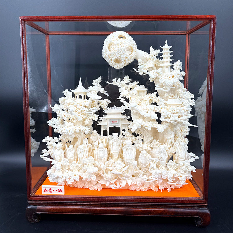 Jade Eight Immortals Carving