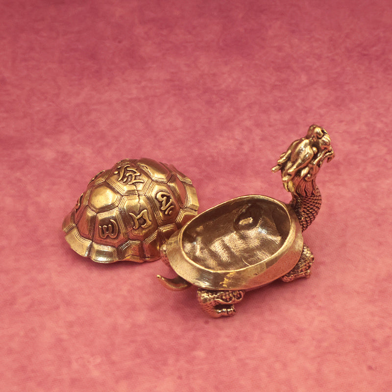 Brass Feng Shui Turtle Statue