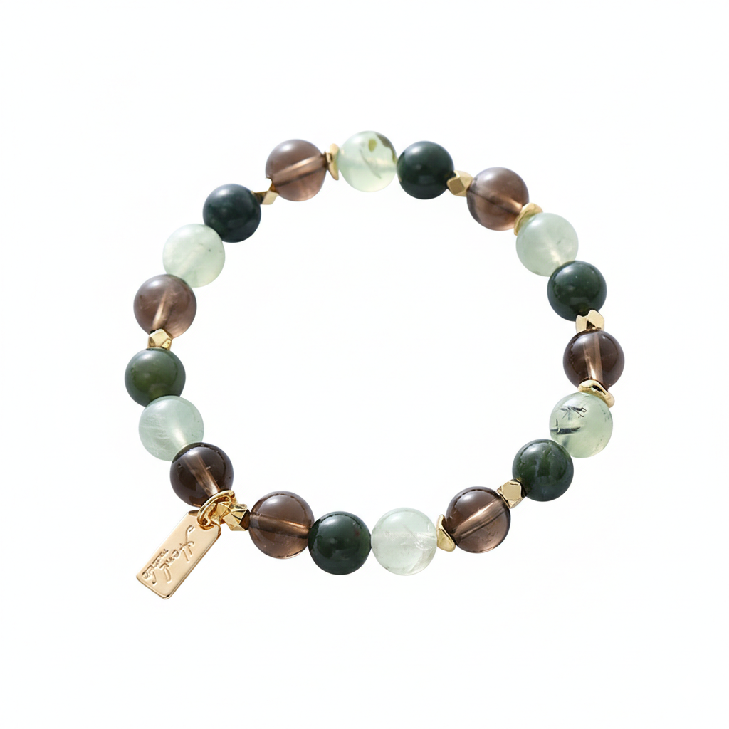 Citrine & Agate Letter Bracelet