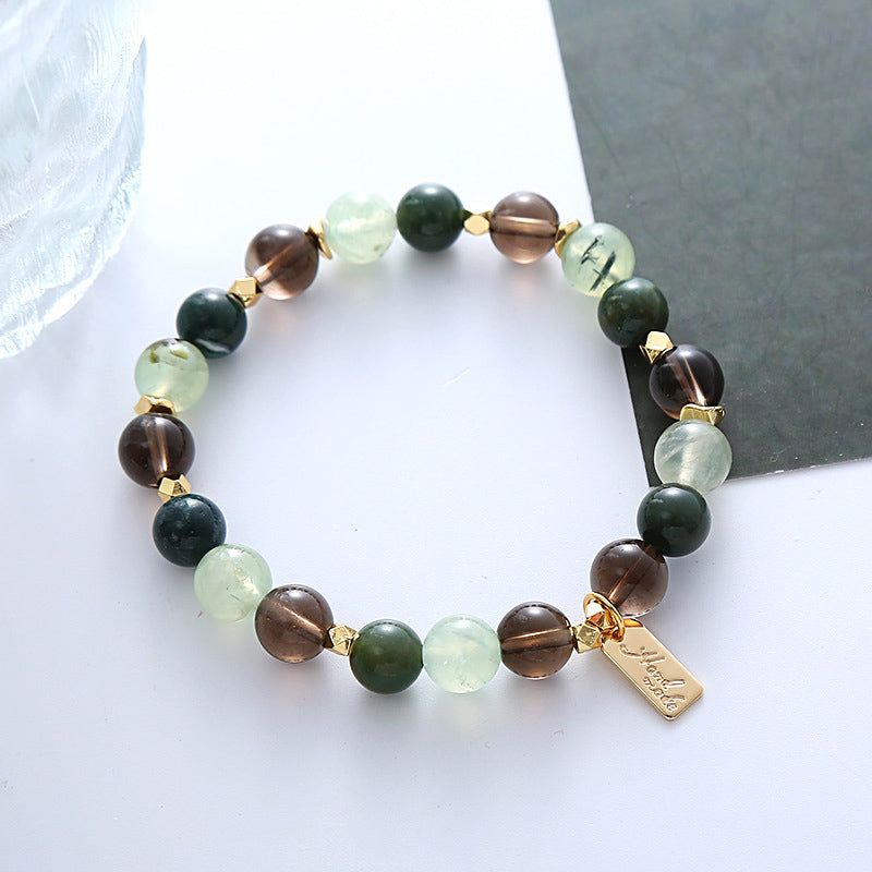 Citrine & Agate Letter Bracelet