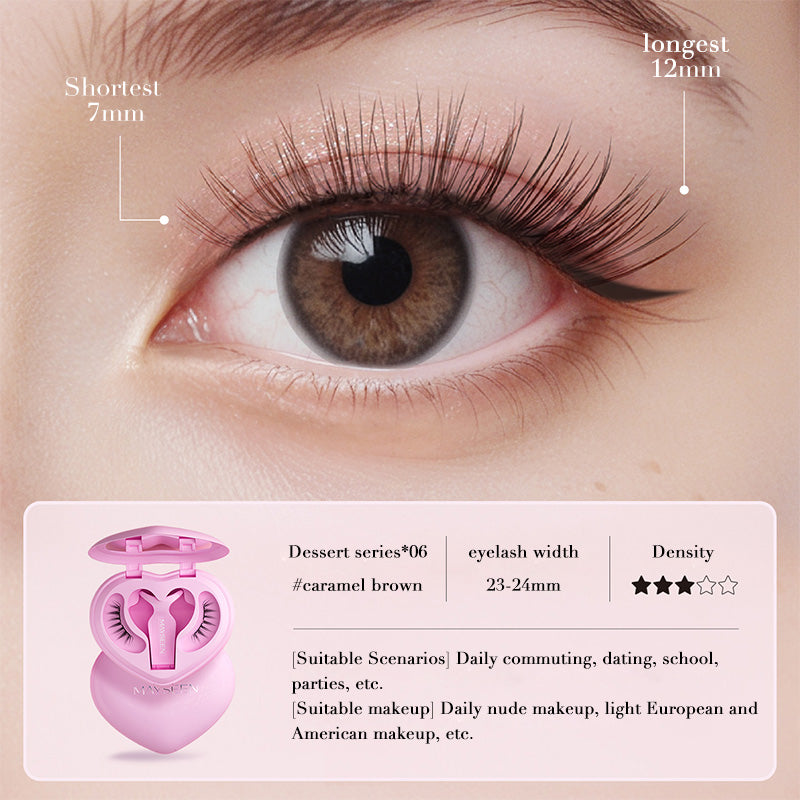 Caramel Brown Magnetic Eyelashes