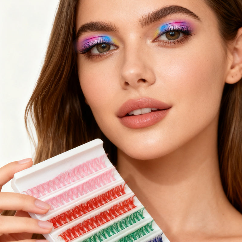 Colorful Cluster False Eyelashes