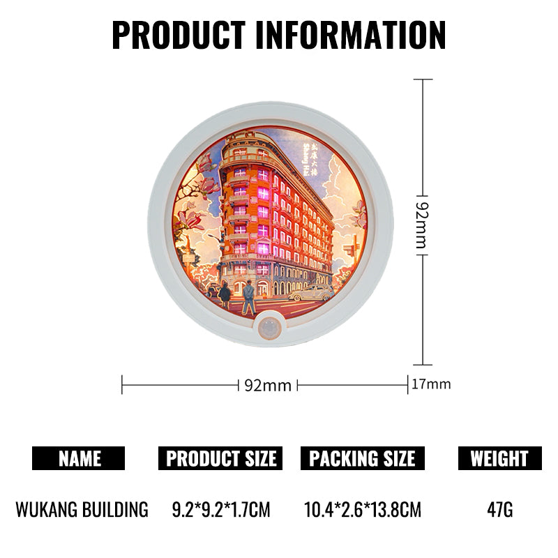 Wukang Building Refrigerator Magnets