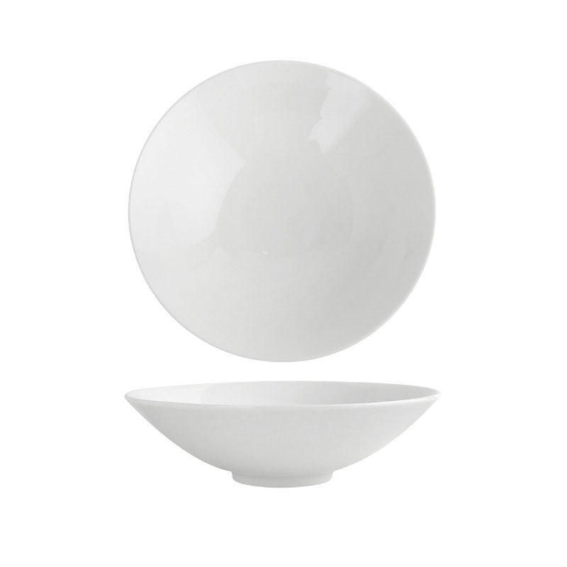 Plain White Ssalad Bowl
