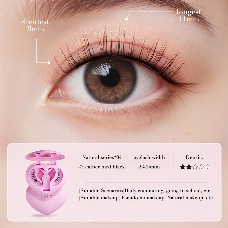 Feather Bird Black Magnetic Lashes