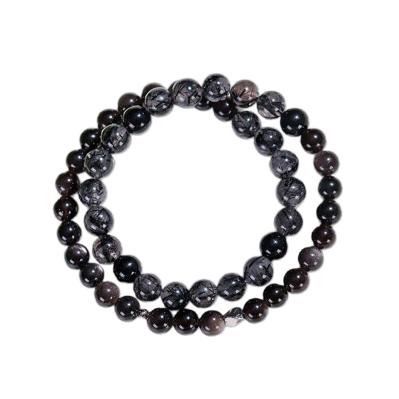 Black Hair Crystal Bracelet