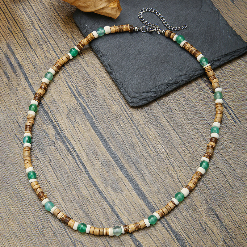 Coconut Shell Beaded Necklace