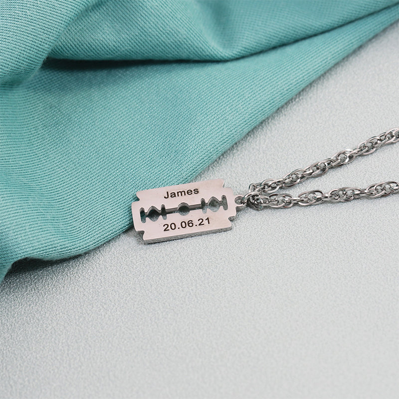 Razor Pendant Necklace