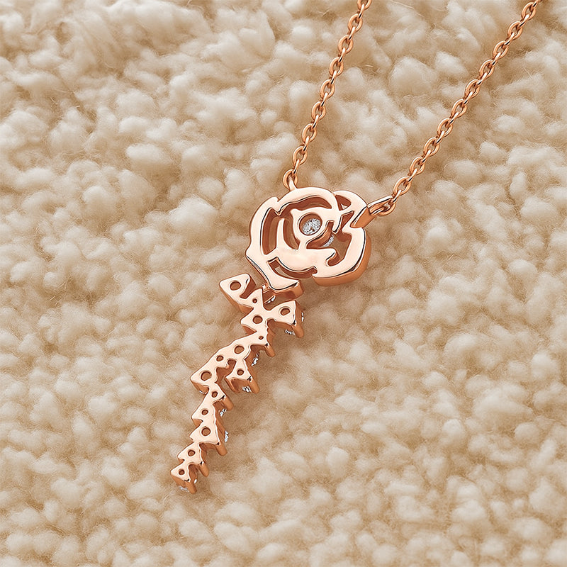 Pink Sterling Silver Pendant