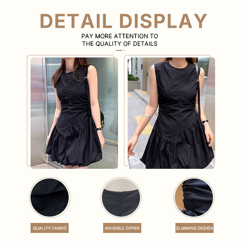Bubble Hem Mini Dress
