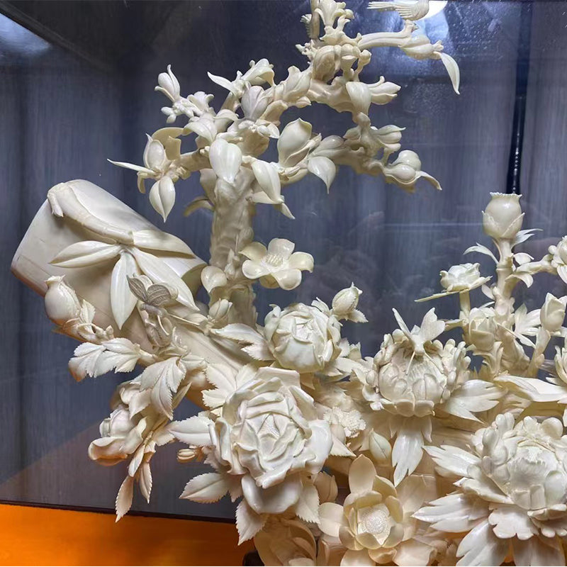 Blooming Prosperity Jade Carving