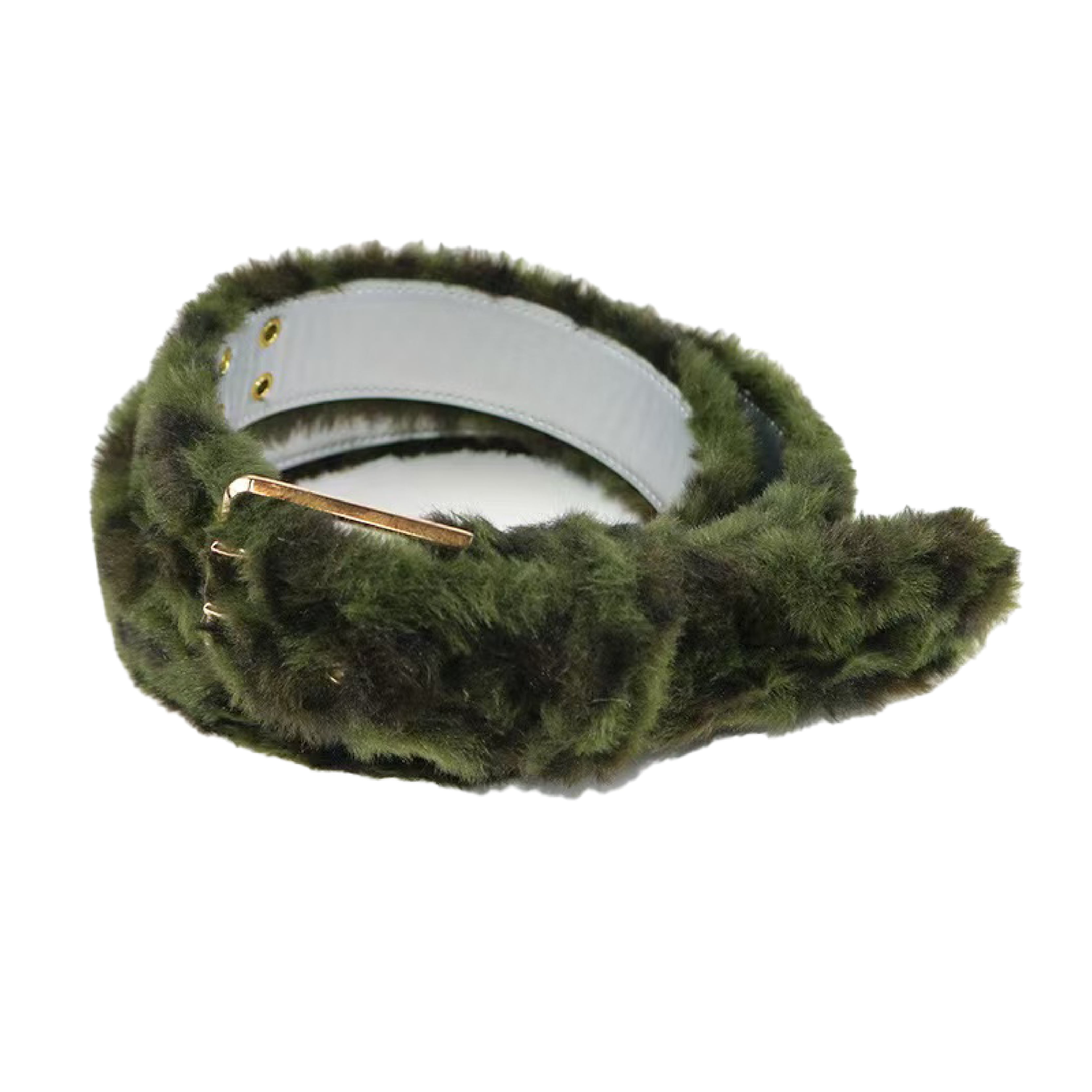 Leopard Print Plush Belt