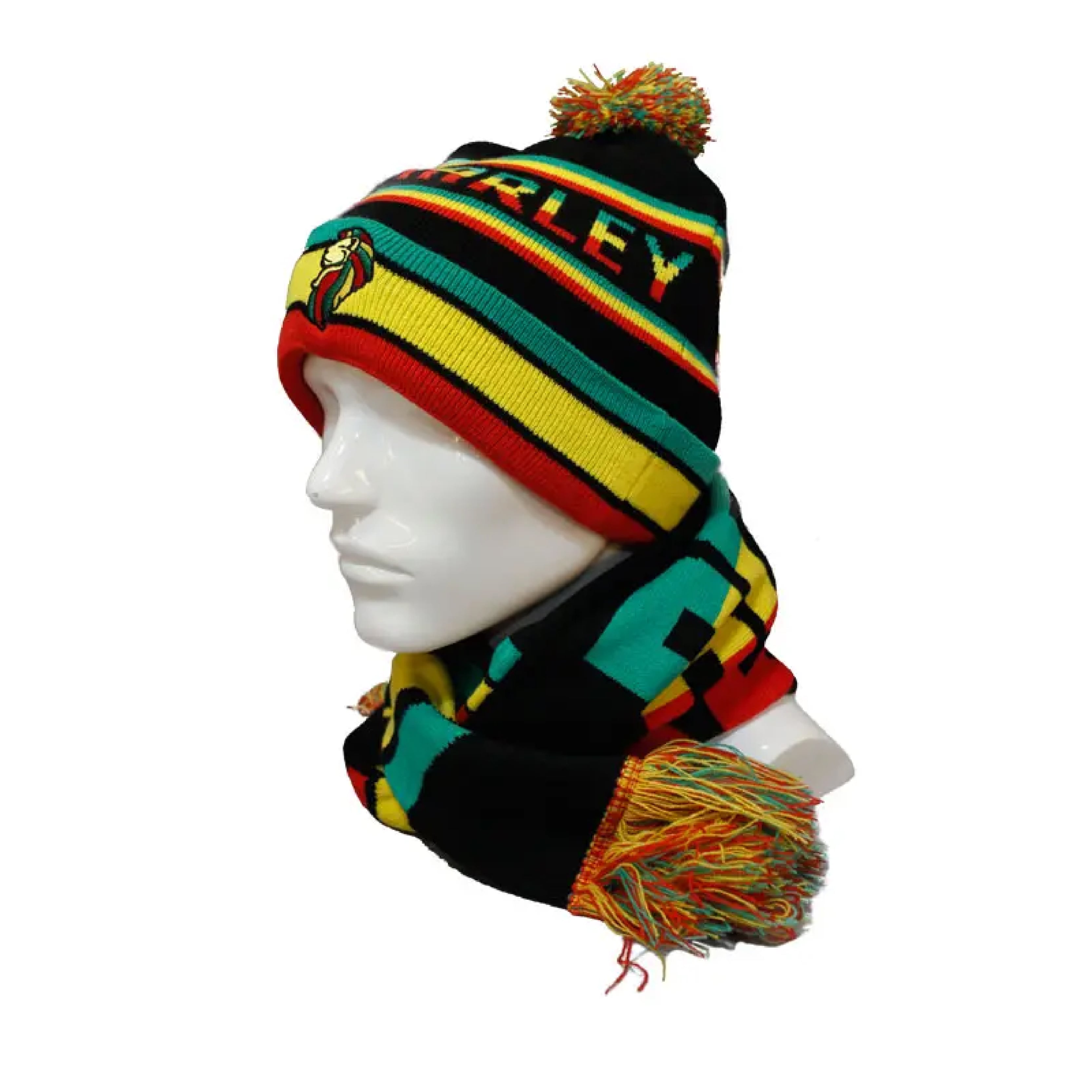 Jacquard Knit Long Scarf