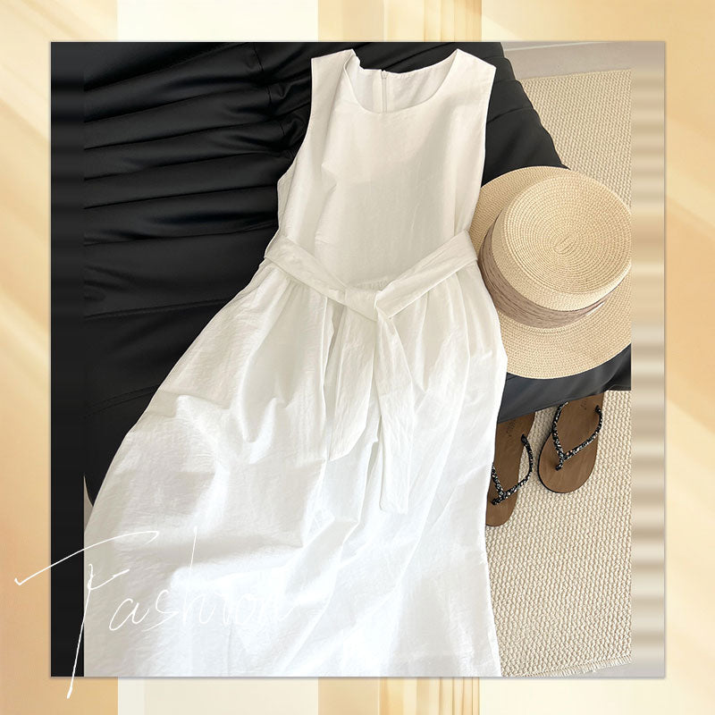 Waist-Tie Maxi Dress