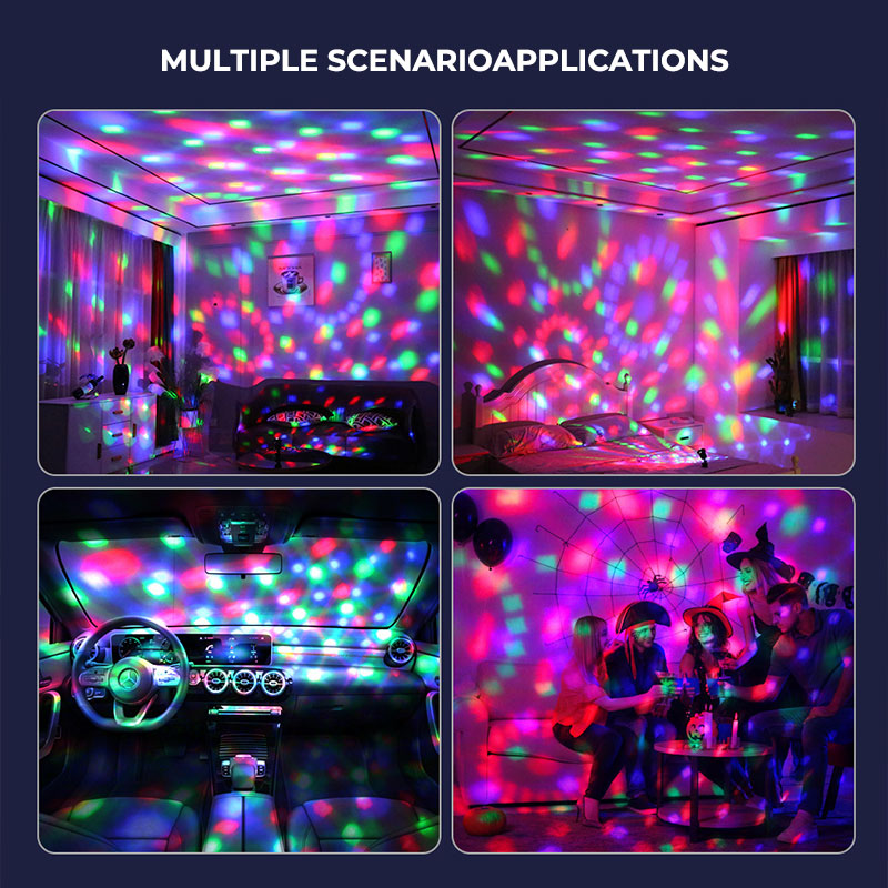 Rotating Crystal Ball Light