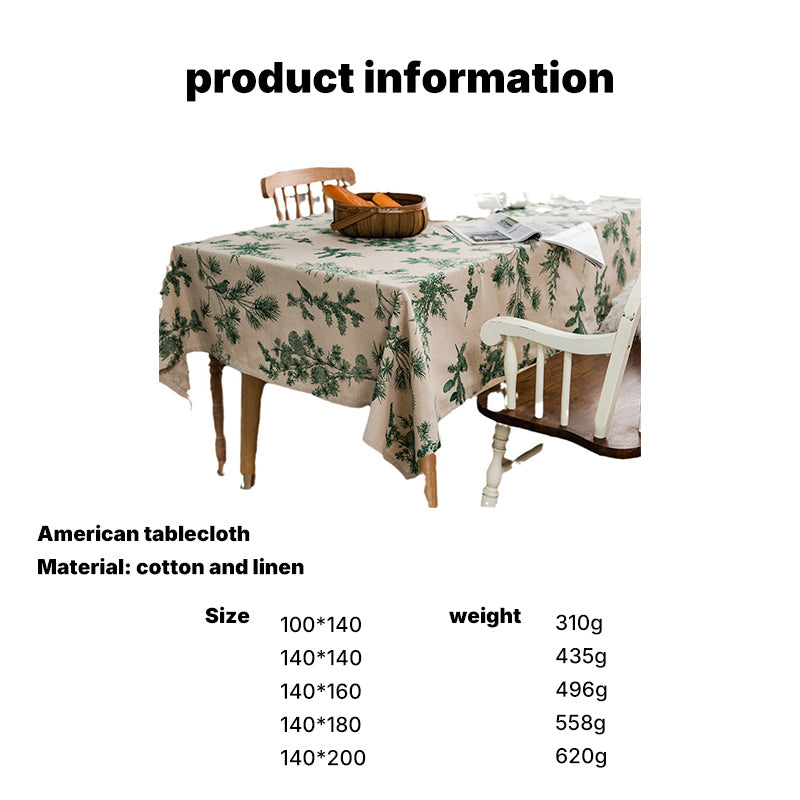Pine Print Tablecloth