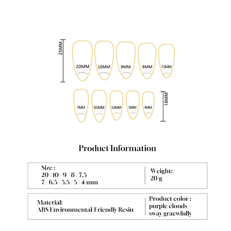 Almond Press-On Nails