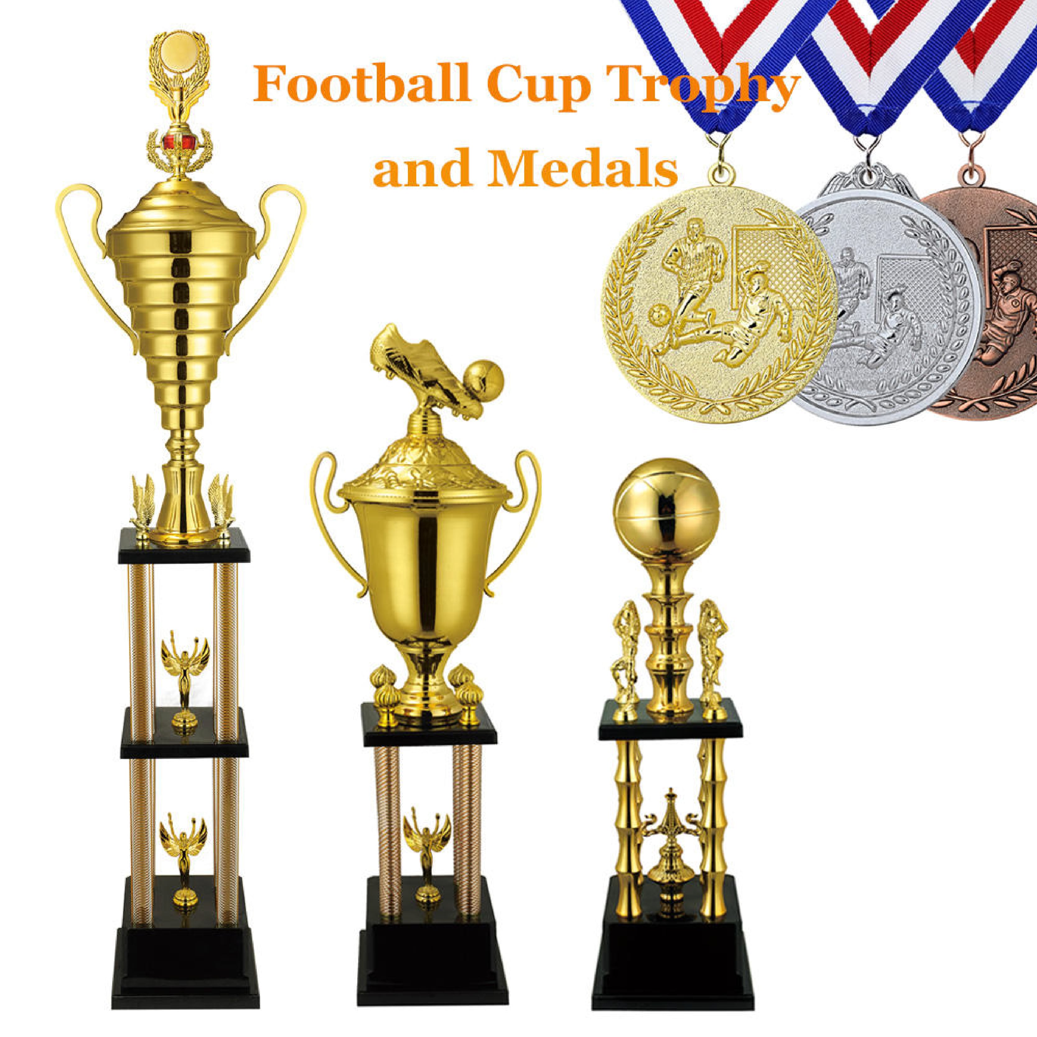 Custom Metal Football Trophy