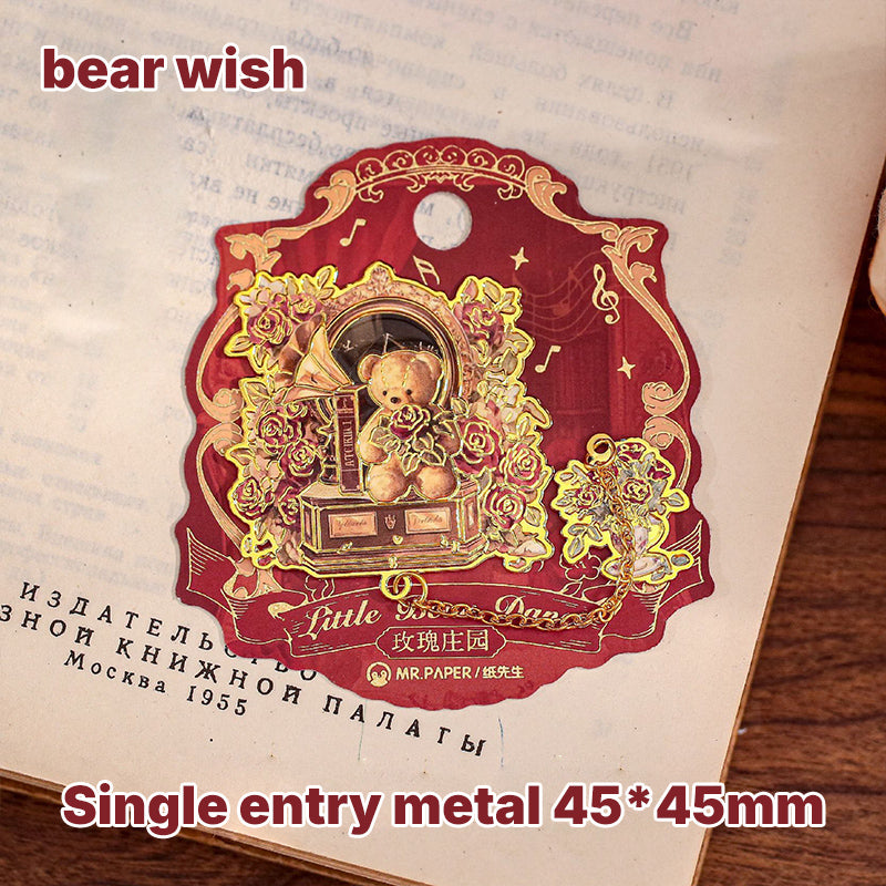 Elegant Bear Metal Bookmark Set