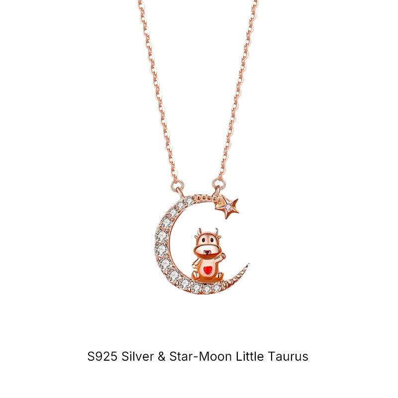 Zodiac Star Moon Necklace