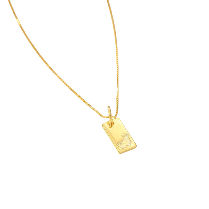 Zodiac Silver Pendant Necklace