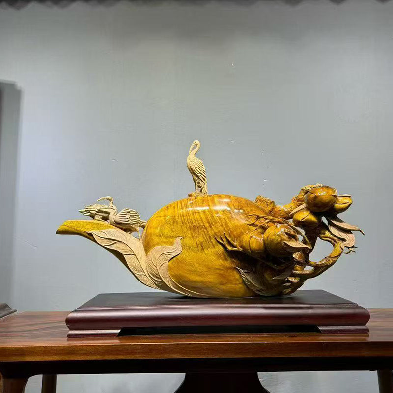 Fortune Longevity Wood Carving