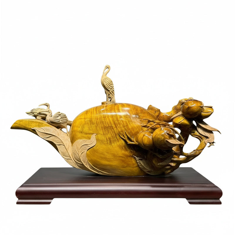 Fortune Longevity Wood Carving