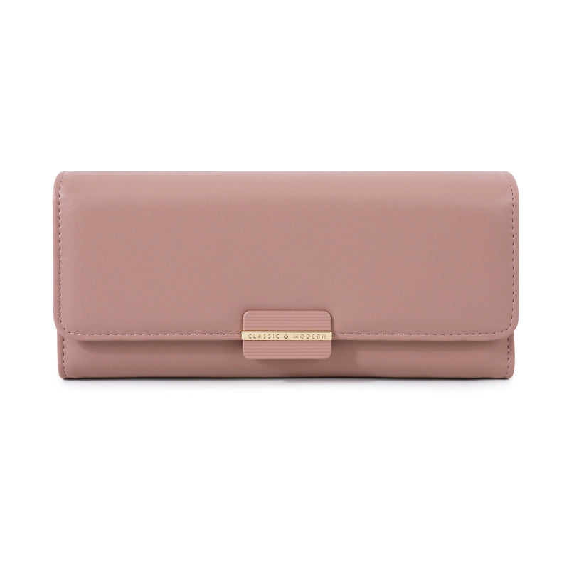 Slim Tri-Fold Long Wallet