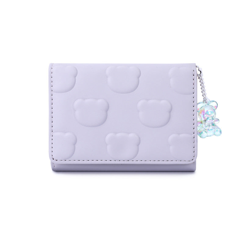 Bear Embossed Card Wallet