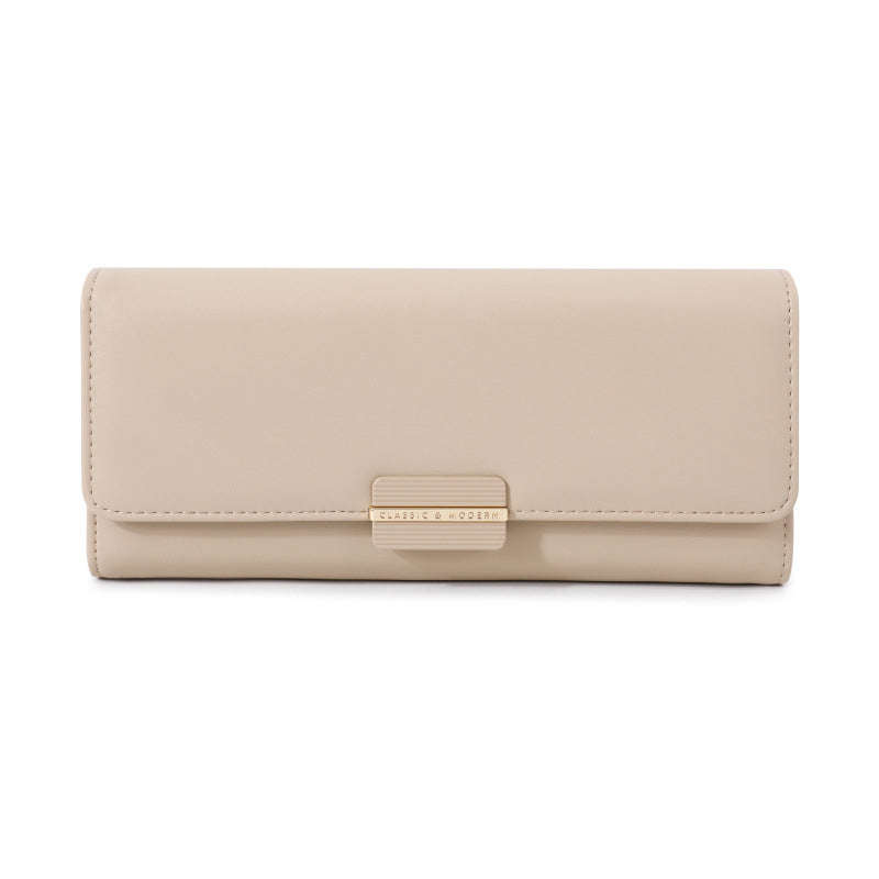 Slim Tri-Fold Long Wallet