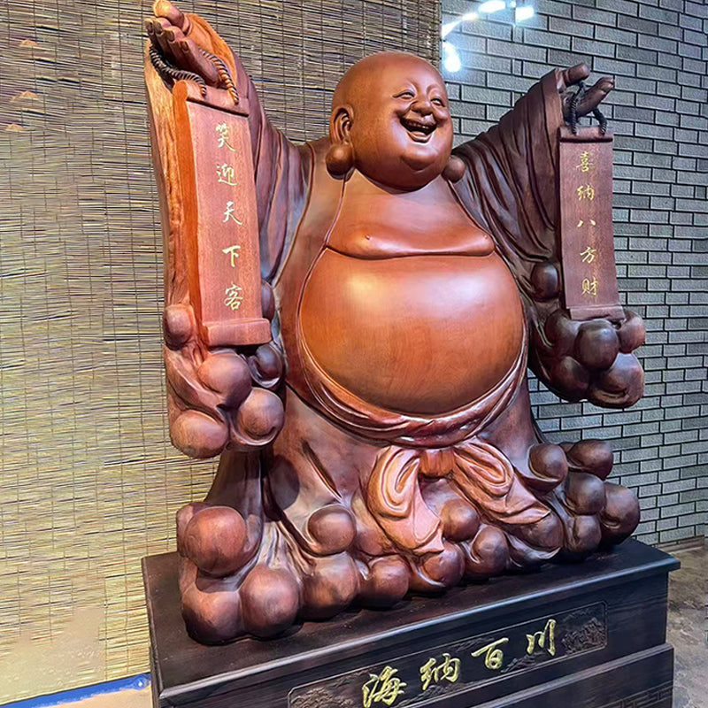 Maitreya Ocean Wood Carving