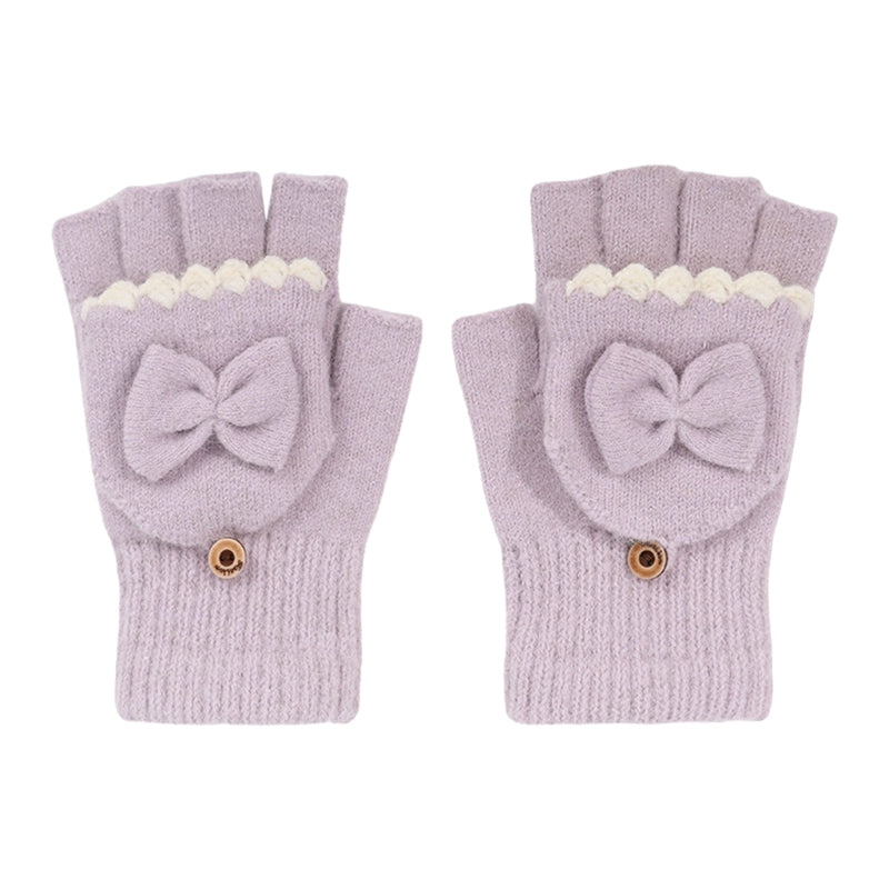 Bow Flip Winter Gloves