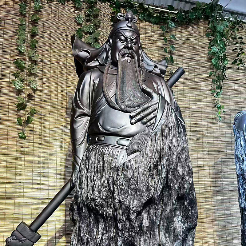 Red Cedar Guan Yu Statue