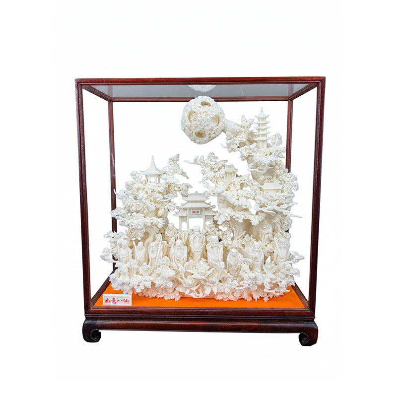 Jade Eight Immortals Carving