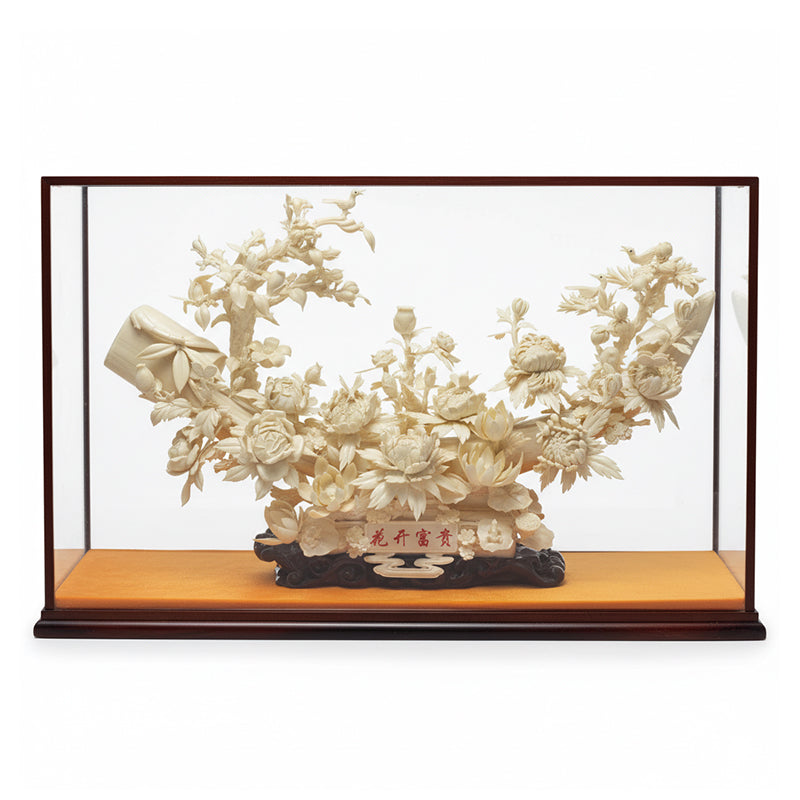 Blooming Prosperity Jade Carving