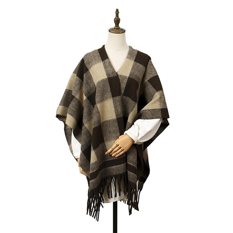 Plaid Shawl Scarf