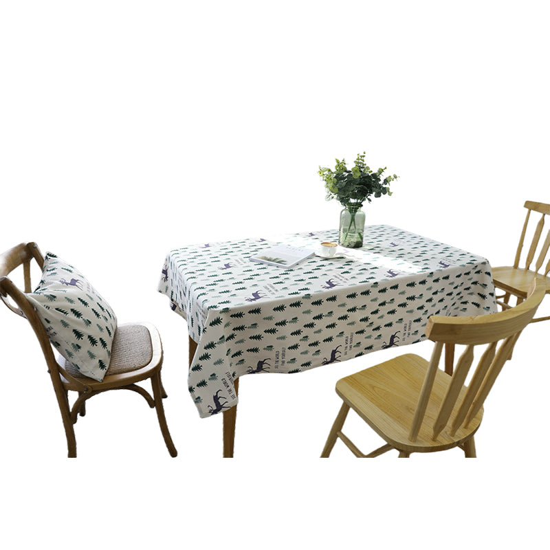 Korean Linen Tree Tablecloth