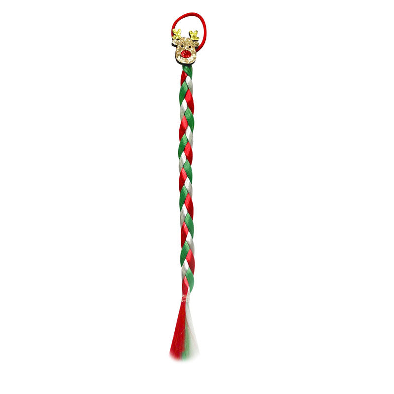 Christmas Children's Wig braid Rubber Band