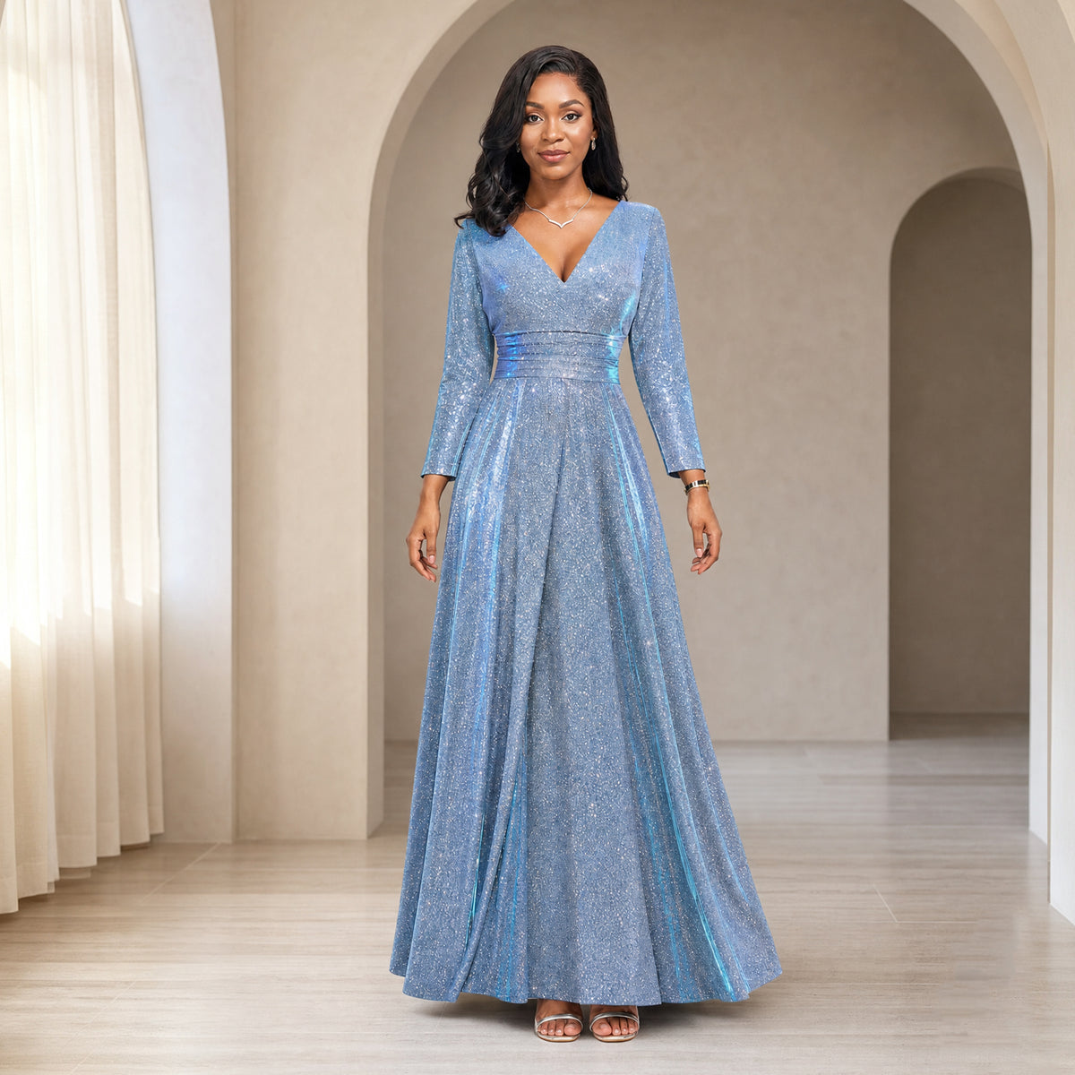 Women's Sequin Evening Jumpsuit